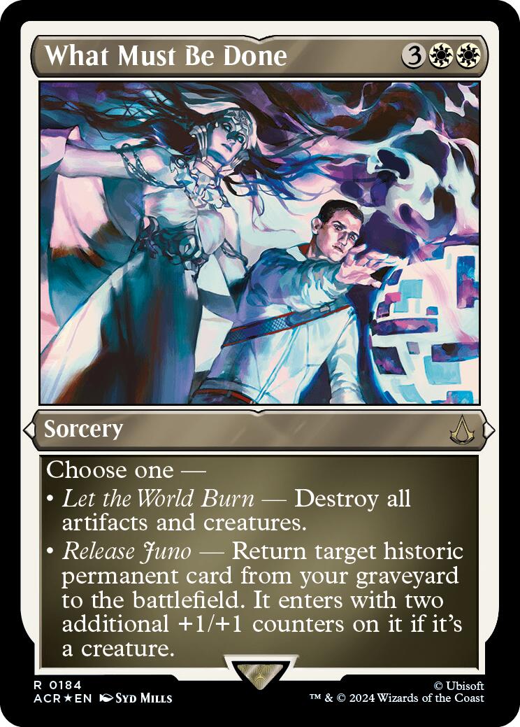 What Must Be Done (Foil Etched) [Assassin's Creed] - Magic: The Gathering - Card Brawlers | Quebec | Canada |
