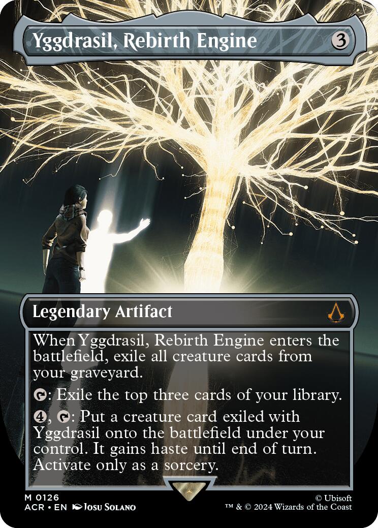 Yggdrasil, Rebirth Engine (Borderless) [Assassin's Creed] - Magic: The Gathering - Card Brawlers | Quebec | Canada |