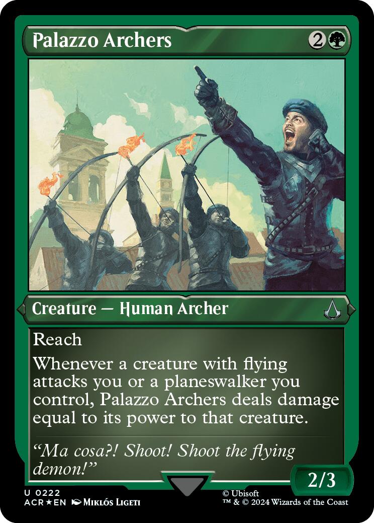 Palazzo Archers (Foil Etched) [Assassin's Creed] - Magic: The Gathering - Card Brawlers | Quebec | Canada |