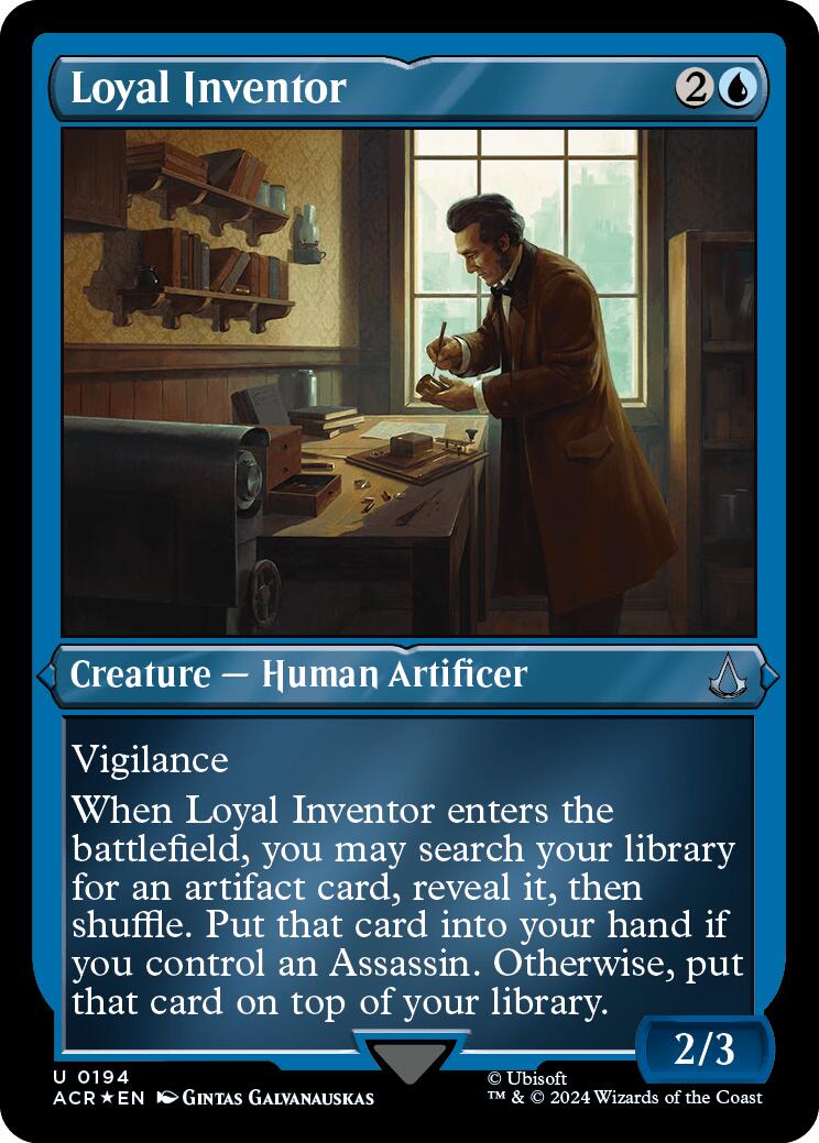 Loyal Inventor (Foil Etched) [Assassin's Creed] - Magic: The Gathering - Card Brawlers | Quebec | Canada |