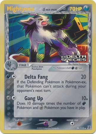 Mightyena (24/113) (Delta Species) (Stamped) [EX: Delta Species] - Pokémon - Card Brawlers | Quebec | Canada |