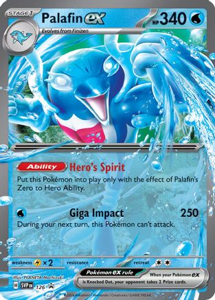 Palafin ex (126) [Scarlet & Violet: Black Star Promos] - Pokémon - Card Brawlers | Quebec | Canada |