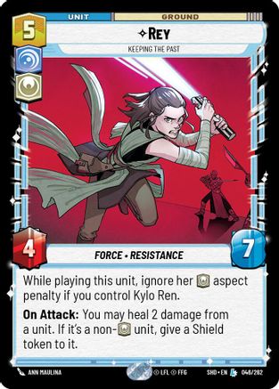 Rey - Keeping the Past (046/262) (046/262) [Shadows of the Galaxy] - Fantasy Flight Games - Card Brawlers | Quebec | Canada |