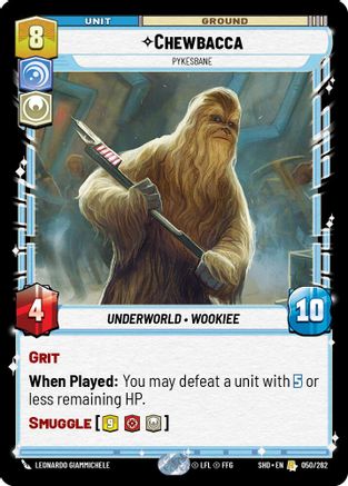 Chewbacca - Pykesbane (050/262) (050/262) [Shadows of the Galaxy] - Fantasy Flight Games - Card Brawlers | Quebec | Canada |