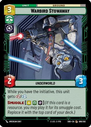 Warbird Stowaway (086/262) (086/262) [Shadows of the Galaxy] - Fantasy Flight Games - Card Brawlers | Quebec | Canada |