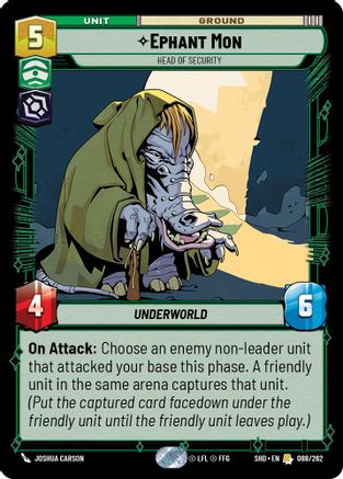 Ephant Mon - Head of Security (088/262) (088/262) [Shadows of the Galaxy] - Fantasy Flight Games - Card Brawlers | Quebec | Canada |