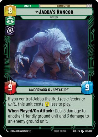 Jabba's Rancor - Pateesa (091/262) (091/262) [Shadows of the Galaxy] - Fantasy Flight Games - Card Brawlers | Quebec | Canada |