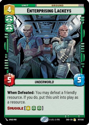 Enterprising Lackeys (107/262) (107/262) [Shadows of the Galaxy] - Fantasy Flight Games - Card Brawlers | Quebec | Canada |