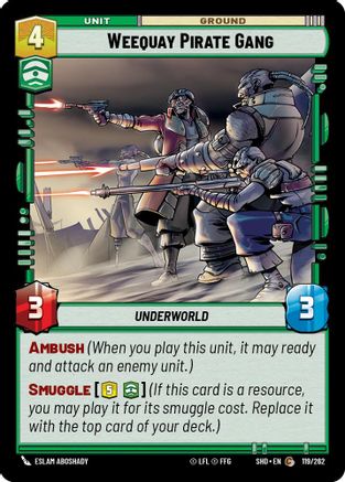 Weequay Pirate Gang (119/262) (119/262) [Shadows of the Galaxy] - Fantasy Flight Games - Card Brawlers | Quebec | Canada |