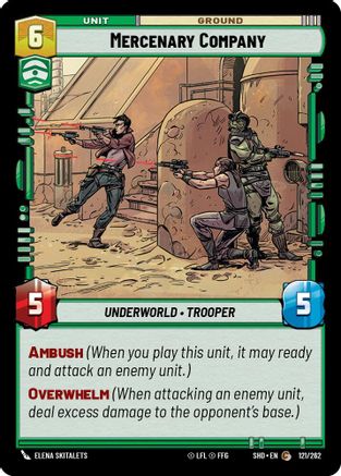 Mercenary Company (121/262) (121/262) [Shadows of the Galaxy] - Fantasy Flight Games - Card Brawlers | Quebec | Canada |
