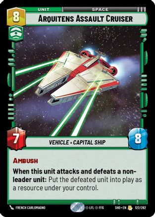 Arquitens Assault Cruiser (122/262) (122/262) [Shadows of the Galaxy] - Fantasy Flight Games - Card Brawlers | Quebec | Canada |