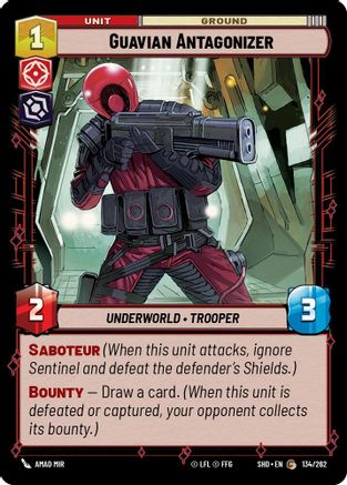 Guavian Antagonizer (134/262) (134/262) [Shadows of the Galaxy] - Fantasy Flight Games - Card Brawlers | Quebec | Canada |