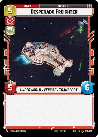 Desperado Freighter (152/262) (152/262) [Shadows of the Galaxy] - Fantasy Flight Games - Card Brawlers | Quebec | Canada |