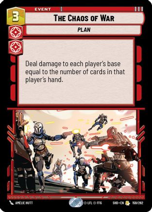 The Chaos of War (159/262) (159/262) [Shadows of the Galaxy] - Fantasy Flight Games - Card Brawlers | Quebec | Canada |