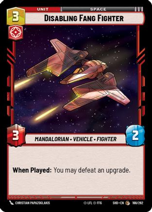 Disabling Fang Fighter (166/262) (166/262) [Shadows of the Galaxy] - Fantasy Flight Games - Card Brawlers | Quebec | Canada |