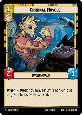 Criminal Muscle (209/262) (209/262) [Shadows of the Galaxy] - Fantasy Flight Games - Card Brawlers | Quebec | Canada |