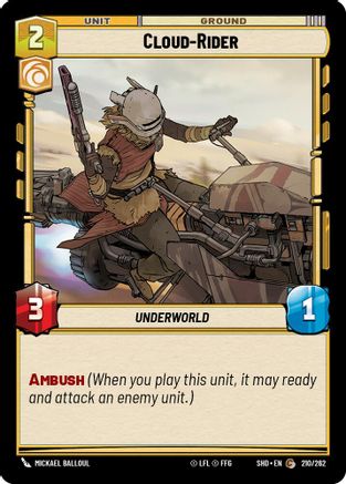 Cloud-Rider (210/262) (210/262) [Shadows of the Galaxy] - Fantasy Flight Games - Card Brawlers | Quebec | Canada |