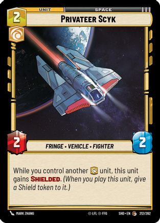 Privateer Scyk (212/262) (212/262) [Shadows of the Galaxy] - Fantasy Flight Games - Card Brawlers | Quebec | Canada |