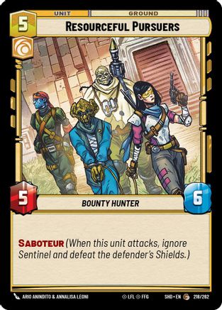 Resourceful Pursuers (218/262) (218/262) [Shadows of the Galaxy] - Fantasy Flight Games - Card Brawlers | Quebec | Canada |