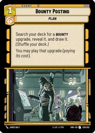 Bounty Posting (228/262) (228/262) [Shadows of the Galaxy] - Fantasy Flight Games - Card Brawlers | Quebec | Canada |