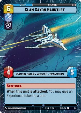 Clan Saxon Gauntlet (312) (Hyperspace) (312) [Shadows of the Galaxy] - Fantasy Flight Games - Card Brawlers | Quebec | Canada |