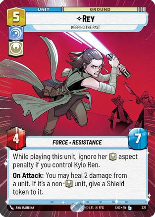 Rey - Keeping the Past (321) (Hyperspace) (321) [Shadows of the Galaxy] - Fantasy Flight Games - Card Brawlers | Quebec | Canada |