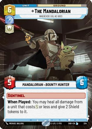 The Mandalorian - Wherever I Go, He Goes (324) (Hyperspace) (324) [Shadows of the Galaxy] - Fantasy Flight Games - Card Brawlers | Quebec | Canada |