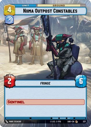 Niima Outpost Constables (337) (Hyperspace) (337) [Shadows of the Galaxy] - Fantasy Flight Games - Card Brawlers | Quebec | Canada |