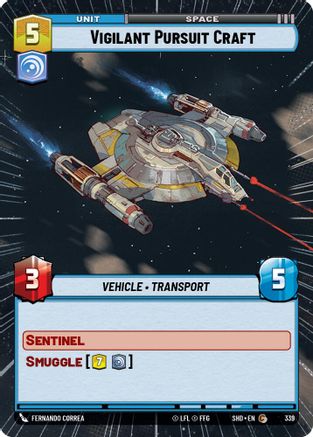 Vigilant Pursuit Craft (339) (Hyperspace) (339) [Shadows of the Galaxy] - Fantasy Flight Games - Card Brawlers | Quebec | Canada |