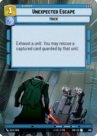 Unexpected Escape (349) (Hyperspace) (349) [Shadows of the Galaxy] - Fantasy Flight Games - Card Brawlers | Quebec | Canada |