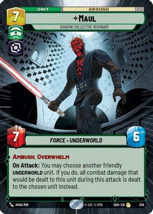 Maul - Shadow Collective Visionary (359) (Hyperspace) (359) [Shadows of the Galaxy] - Fantasy Flight Games - Card Brawlers | Quebec | Canada |