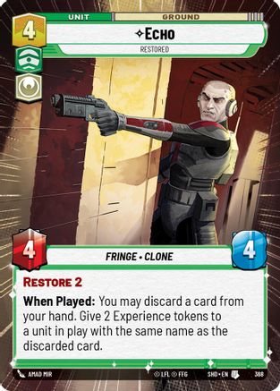 Echo - Restored (368) (Hyperspace) (368) [Shadows of the Galaxy] - Fantasy Flight Games - Card Brawlers | Quebec | Canada |