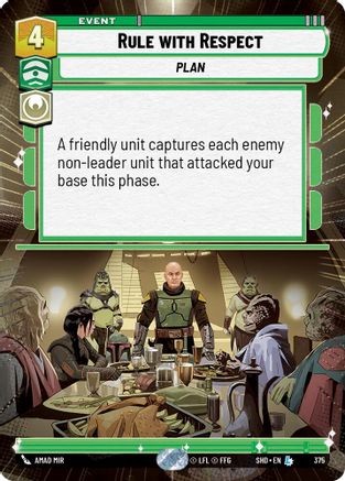 Rule With Respect (375) (Hyperspace) (375) [Shadows of the Galaxy] - Fantasy Flight Games - Card Brawlers | Quebec | Canada |