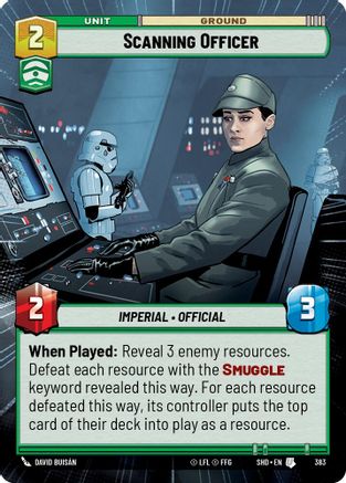 Scanning Officer (383) (Hyperspace) (383) [Shadows of the Galaxy] - Fantasy Flight Games - Card Brawlers | Quebec | Canada |