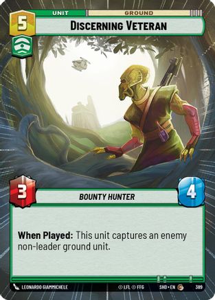 Discerning Veteran (389) (Hyperspace) (389) [Shadows of the Galaxy] - Fantasy Flight Games - Card Brawlers | Quebec | Canada |