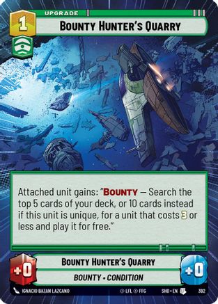 Bounty Hunter's Quarry (392) (Hyperspace) (392) [Shadows of the Galaxy] - Fantasy Flight Games - Card Brawlers | Quebec | Canada |