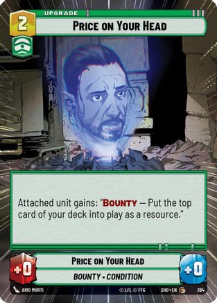 Price on Your Head (394) (Hyperspace) (394) [Shadows of the Galaxy] - Fantasy Flight Games - Card Brawlers | Quebec | Canada |