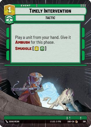 Timely Intervention (398) (Hyperspace) (398) [Shadows of the Galaxy] - Fantasy Flight Games - Card Brawlers | Quebec | Canada |