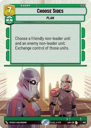 Choose Sides (401) (Hyperspace) (401) [Shadows of the Galaxy] - Fantasy Flight Games - Card Brawlers | Quebec | Canada |