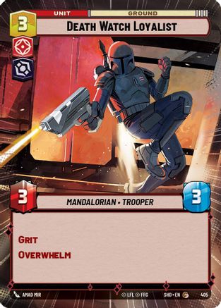 Death Watch Loyalist (405) (Hyperspace) (405) [Shadows of the Galaxy] - Fantasy Flight Games - Card Brawlers | Quebec | Canada |