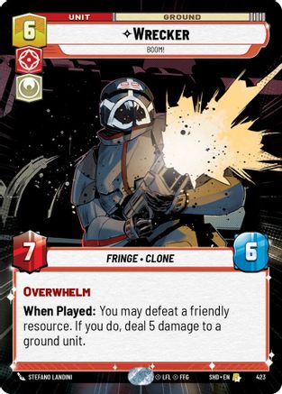 Wrecker - BOOM! (423) (Hyperspace) (423) [Shadows of the Galaxy] - Fantasy Flight Games - Card Brawlers | Quebec | Canada |