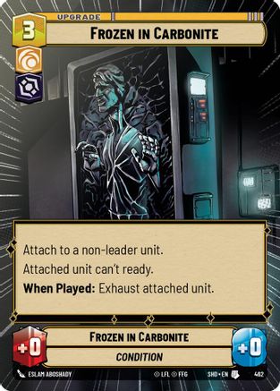 Frozen in Carbonite (462) (Hyperspace) (462) [Shadows of the Galaxy] - Fantasy Flight Games - Card Brawlers | Quebec | Canada |