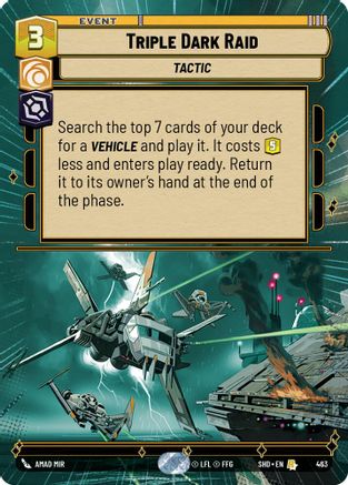 Triple Dark Raid (463) (Hyperspace) (463) [Shadows of the Galaxy] - Fantasy Flight Games - Card Brawlers | Quebec | Canada |