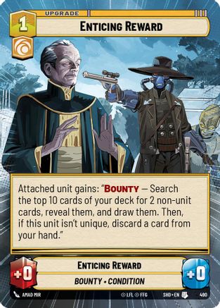 Enticing Reward (490) (Hyperspace) (490) [Shadows of the Galaxy] - Fantasy Flight Games - Card Brawlers | Quebec | Canada |