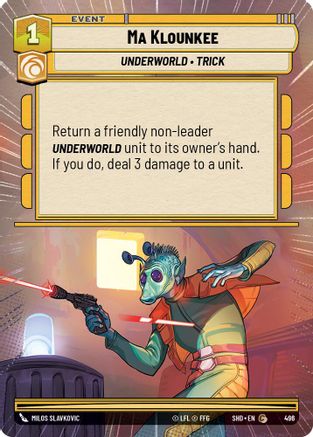 Ma Klounkee (496) (Hyperspace) (496) [Shadows of the Galaxy] - Fantasy Flight Games - Card Brawlers | Quebec | Canada |