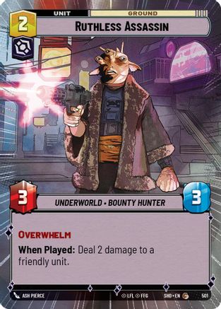 Ruthless Assassin (501) (Hyperspace) (501) [Shadows of the Galaxy] - Fantasy Flight Games - Card Brawlers | Quebec | Canada |