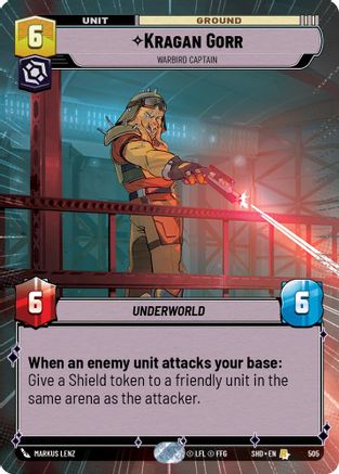 Kragan Gorr - Warbird Captain (505) (Hyperspace) (505) [Shadows of the Galaxy] - Fantasy Flight Games - Card Brawlers | Quebec | Canada |