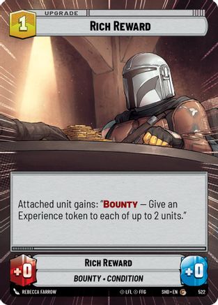 Rich Reward (522) (Hyperspace) (522) [Shadows of the Galaxy] - Fantasy Flight Games - Card Brawlers | Quebec | Canada |