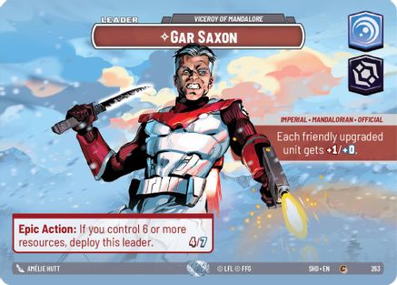 Gar Saxon - Viceroy of Mandalore (263) (Showcase) (263) [Shadows of the Galaxy] - Fantasy Flight Games - Card Brawlers | Quebec | Canada |