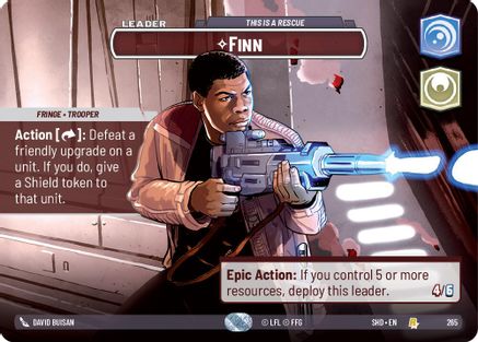 Finn - This is a Rescue (265) (Showcase) (265) [Shadows of the Galaxy] - Fantasy Flight Games - Card Brawlers | Quebec | Canada |
